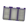 thumbnail image 2 of Caja transparente para anzuelos y cebos con divisores desmontables. Caja para señuelos de pesca. Púrpura, 2 of 8