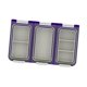thumbnail image 2 of Caja transparente para anzuelos y cebos con divisores desmontables. Caja para señuelos de pesca. Púrpura, 2 of 8