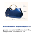 thumbnail image 5 of Bolso De Charol Brillante Belug, Azul marino, 5 of 5