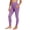 Purple, variant on Twczz Girls Yoga Leggings with Pockets- Full Length Tummy Control Stretch High Waist Athletic Workout Pants Hot Pink Size 4-12 Years