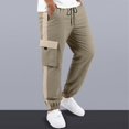 thumbnail image 2 of Pantalones cargo para correr al aire libre: pana, múltiples bolsillos, ropa utilitaria para todas las estaciones, 2 of 5