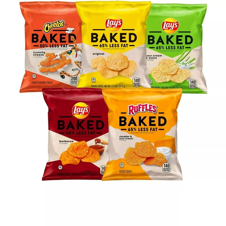 Frito-Lay Baked Mix Variety Pack, 30 Count Snack Bags with