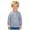 Blue, variant on Kids Base Layer 1/4 Zip Top, 2-way Stretch Jersey with Chin Protector and Windguard (White, 18-24 Months)