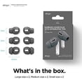 thumbnail image 3 of Elago Earbud Cover Plus with Integrated Tips, for AirPods Pro, Dark Grey, 12 Counts, 3 of 7