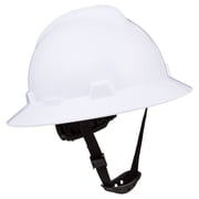 Hyper Tough Full Brim Safety Hardhat, White