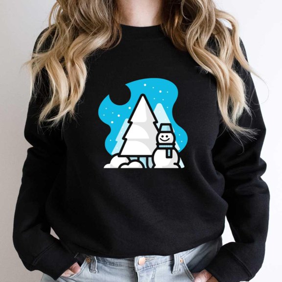 Winter Snowman Funny Christmas Holiday Graphic - Stocking Stuffer SW9192 Unisex Sweatshirt, Up to Size 5XL