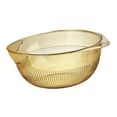 thumbnail image 4 of Colador de alimentos con un asa, recipiente grande para lavar frutas y verduras, para cocina Amarillo, 4 of 9