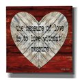 thumbnail image 1 of Epic Graffiti 'The Measure of Love' by Cindy Jacobs, Canvas Wall Art, 37"x37", 1 of 2