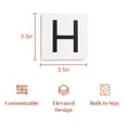 thumbnail image 4 of Stiles Crossword Letter Tiles, Wooden Wall Decor, 3.5 Inch, White, Letter H, 4 of 7