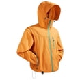 thumbnail image 2 of UPF 50+ Sun Protection Jacket for Men Hooded Long Sleeve Zipper Lightweight Quick Dry Windbreaker Athletic Shirts with Pockets Orange S, 2 of 9