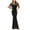 Black, variant on Women Dresses Plus V-neck Sequin Sexy Leggings Dresses Sleeveless Fashion Dresses Black Trendy Skirt Size S