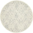 thumbnail image 2 of SAFAVIEH Cambridge Rordan Geometric Wool Area Rug, Gray/Ivory, 6' x 6' Round, 2 of 7