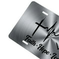 thumbnail image 3 of Yehwow Inspirational Hope Faith Love Words Metal Car Plate Aluminum License Plate, 3 of 6