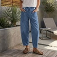 thumbnail image 7 of MAOQHI Women's Pants Relaxed Low Rise Straight Leg Casual Denim Pants for Everyday Wear with Classic Pocket, 7 of 7