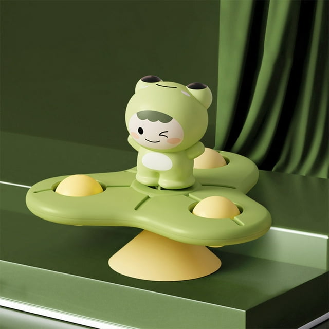 Suction Cup Spinning Toy Set Rotating Educational Toy Smooths Spinners Bath And Table Funs Safe ABS Material