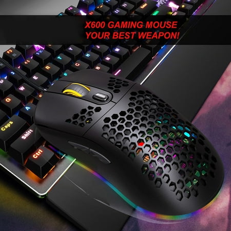 Wired Mouse RGB Luminous Gaming Mouse With 6 Buttons Can Turn Off The