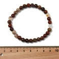 thumbnail image 3 of 10 pc Natural Red Jasper Bead Stretch Bracelets Round Inner Diameter: 2 inch~2-3/8 inch(5~6cm) Bead: 5.8~6.8mm, 3 of 4