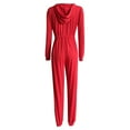 thumbnail image 4 of HBFAGFB Combinaison à Manches Longues pour Femmes Fermeture Éclair Décontractée Simple Confortable Rouge Taille g, 4 of 5