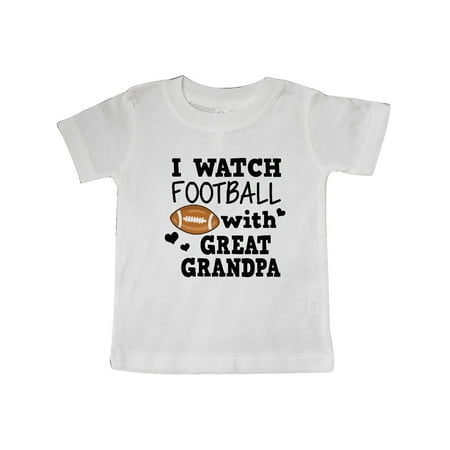 

Inktastic I Watch Football with My Great Grandpa Gift Baby Boy T-Shirt