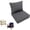 Dark Gray, variant on Cushion,Outdoor & Home Cushion Set Removable Cover High Density Seat & Back Cushions For Sofa Or Booth