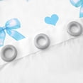 thumbnail image 3 of Erosebridal Cute Bow Tie Curtains for Living Room,Dreamy Princess Curtains and Drapes (52Wx84L),Love Heart Curtains Pack of 2 (52Wx84L),Cartoon Bedroom Decoration, 3 of 6