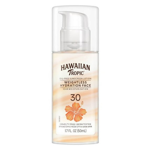 Hawaiian Tropic Spf#30 Face Weightless Hydration 1.7oz (Pack of 3)