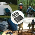 thumbnail image 5 of Plastic Quick Release Buckle, 2 Pack Plastic Quick Side Release Clips with 4 Pack Tri-Glide Slide Black 2", 5 of 6