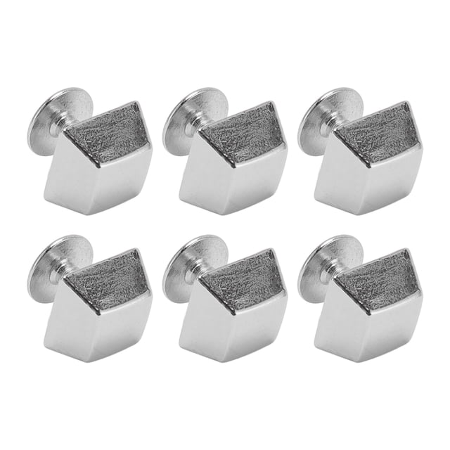 30 Sets 10mm Trapezoidal Rivets, Screw Rivets Zinc Alloy Punk Rivets 6mm Crossing Screw Back Rivets Leather Rivets Metal Studs Rivets for DIY Repair Leather Belt Bag Clothing Shoes