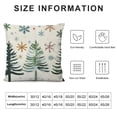 thumbnail image 5 of Nawypu  Christmas Throw Lumbar Pillow Cover Trees Snowflake Decorations Farmhouse Decorative White Cushion Case Decor for Home Sofa Couch, 5 of 5