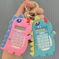 thumbnail image 2 of Calculator Keychain Multifunctional Bead Maze 8 Digits Operation Portable Gift Dinosaur Car Key Ring Pendant Backpack Ornament, 2 of 7