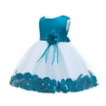 thumbnail image 4 of Robes de Cérémonie pour Tout-Petits et Bébés de 0 à 2 Ans, Robes de Baptême, Robe Rose, Violette, Bleue et Jaune pour Bébés Filles, Baptême, 4 of 7