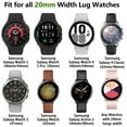 thumbnail image 7 of ANTSHARE Engraved Band Compatible with Samsung Galaxy Watch 6/5/4/Active 2 40mm 44mm/Watch 5 Pro 45mm/Watch 6 Classic/Watch 3 41mm Women, 20mm Cute Soft Silicone Sport Strap, 7 of 7