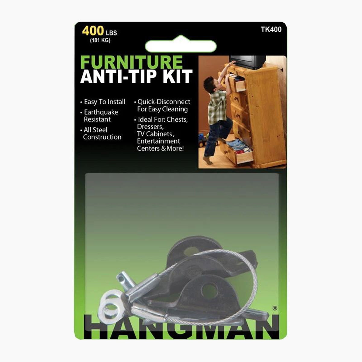 Hangman® Hangman��� All-steel Anti-tip Kit For Furniture