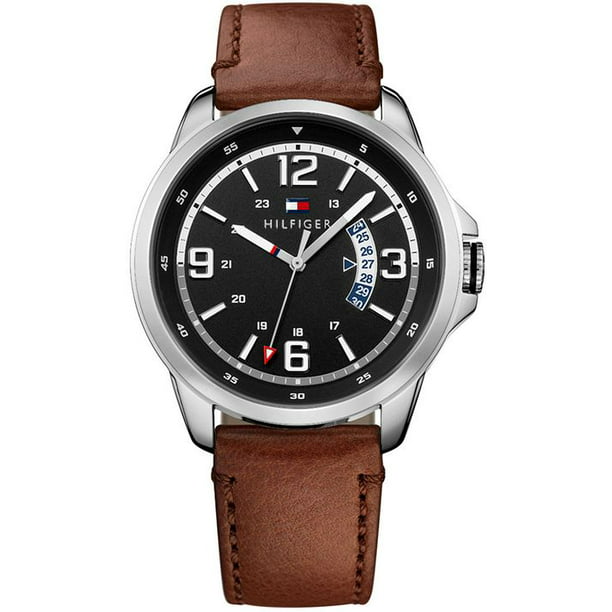 undskyld plasticitet hundehvalp Tommy Hilfiger Men's Casual Interchangeable Leather Watch Set 1791321 -  Walmart.com