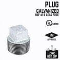 thumbnail image 2 of STZ Industries 3/8 in. MIP each Galvanized Malleable Iron Plug, 2 of 3