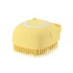 thumbnail image 1 of Cepillo de baño para perros, cepillo de aseo para perros, peine de champú de silicona para gatos, dispensador de champú para gatitos y cachorros (amarillo), 1 of 5