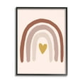 thumbnail image 2 of Stupell Industries Terracotta Rainbow Doodle Heart Shaped Symbol,11 x 14, Design by Caroline Alfreds, 2 of 5