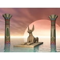 thumbnail image 2 of Egyptian Jackel God Wall Decal by Wallmonkeys Peel and Stick Graphic (48 in W x 36 in H) WM247186, 2 of 4