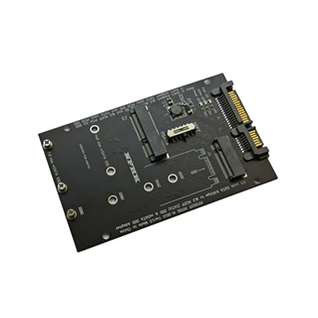 sweethay 2 in 1 Dual Slot NGFF III Card Board Adapter M.2/MSATA Converter SATA to PCB Estaciones de acoplamiento para portátiles