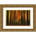thumbnail image 1 of Paul Kraaij, Jan 24x17 Gold Ornate Wood Framed with Double Matting Museum Art Print Titled - Autumn falls, 1 of 4