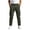 Green, variant on Mens Cargo Pants Elastic Waist Workout Joggers Outdoor Casual Hiking Sweatpants with Multi Pockets
