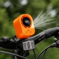 thumbnail image 4 of HonestMatter Portable Fan for Car, Clip On Rechargeable Fan with LED Display and 16°C Cooling, 360° Adjustable Clip Fan for Office Bedroom Travel, Orange, 4 of 7