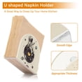 thumbnail image 5 of Yayeee Napkin Holder for Table Kitchen Paper Tissue Organization, Beige Astronaut Planet, 5 of 8