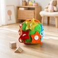 thumbnail image 4 of BUTOMKY Baby Toys 6-12 Months,Tummy Time Square Infant Baby Toy, Soft Sensory Toy with Textures, Mirror, for Newborns to Ages 6 Months, 4 of 7