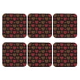 thumbnail image 2 of Disketp Gold Glitter Heart Funny Coasters,6 Pcs Leather Coasters With Holder, Perfect Housewarming Hostess Gifts,Protect Furniture From Water Marks Scratch And Damage, 2 of 9