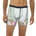 thumbnail image 2 of Disketp Vintage Wood with Floral Men's Boxer Briefs Men’s Underwear Boxer Briefs for Men, 2 of 7