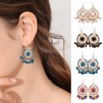 thumbnail image 3 of Happy date 1 Pair Bohemian Earrings Vintage Drop Dangle Earrings Boho Earrings Set Statement Earrings Alloy Long Boho Dangle Earrings for Women, 3 of 7