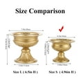 Free Shipping! Gold Metal Vases for Table Centerpieces 5" Mini Compote ...
