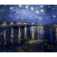 thumbnail image 2 of CafePress - Van Gogh Starry Night Over Rhone Throw Blanket - Soft Fleece Throw Blanket, 50"x60" for All Ages, 2 of 2