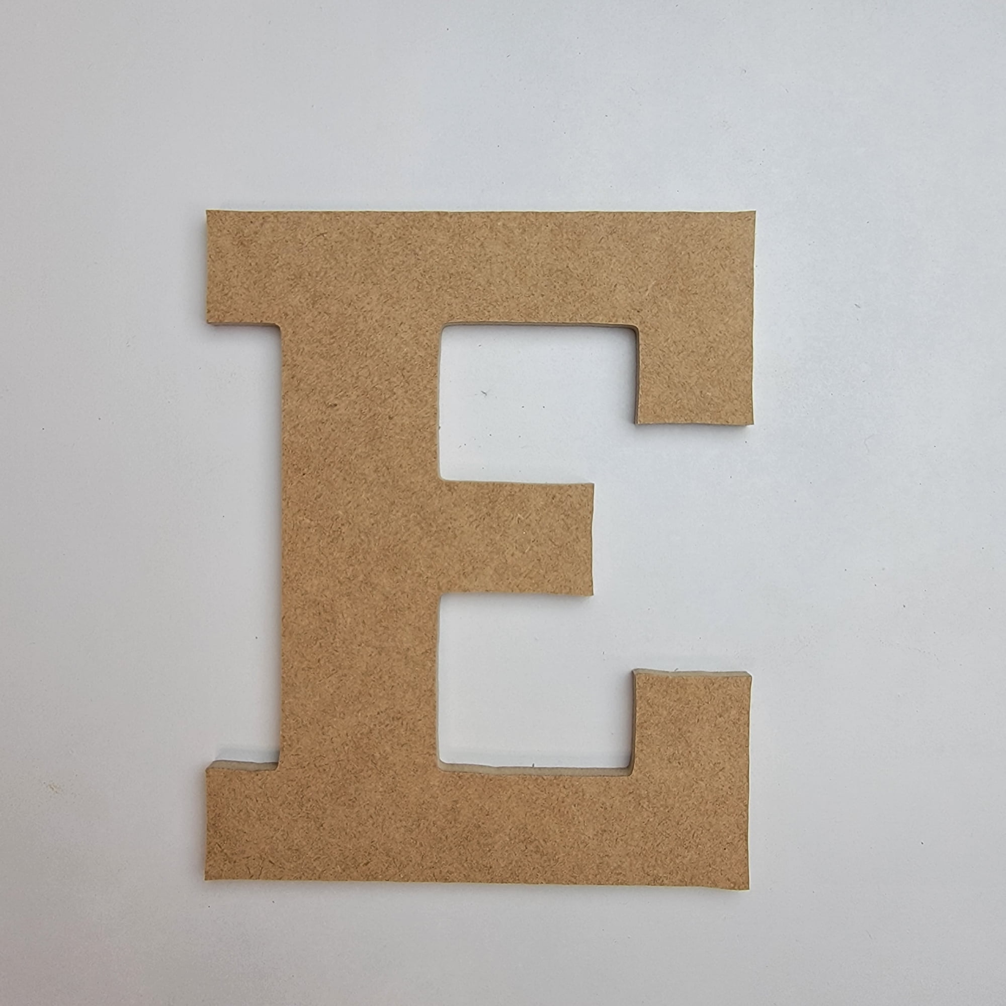 Craft Wooden Unfinished Letter 4" Tall E, Wood Wall Letter, Rockwell Font